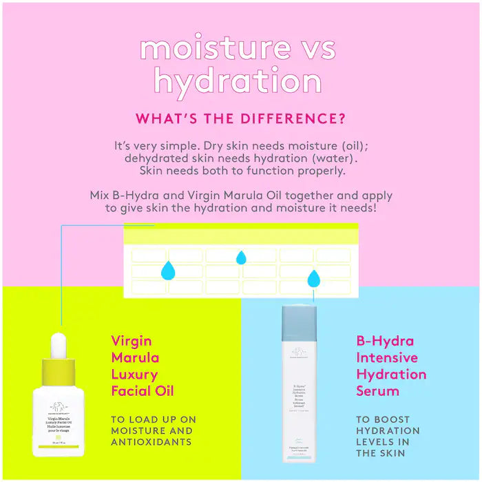Drunk Elephant Virgin Marula Luxury Facial Oil – Hydrating & Nourishing Face Oil for Dry Skin – Perfect for Nighttime Skincare & Anti-Aging Routine