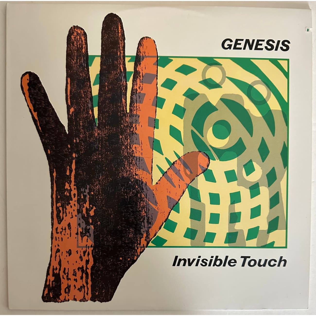 Genesis - Invisible Touch (1986) Textured Hand Vinyl Record 81641 1 E - Limited Edition Collectible LP for Music Enthusiasts & Vintage Vinyl Collectors - Perfect for Home Listening, Gifts & Display