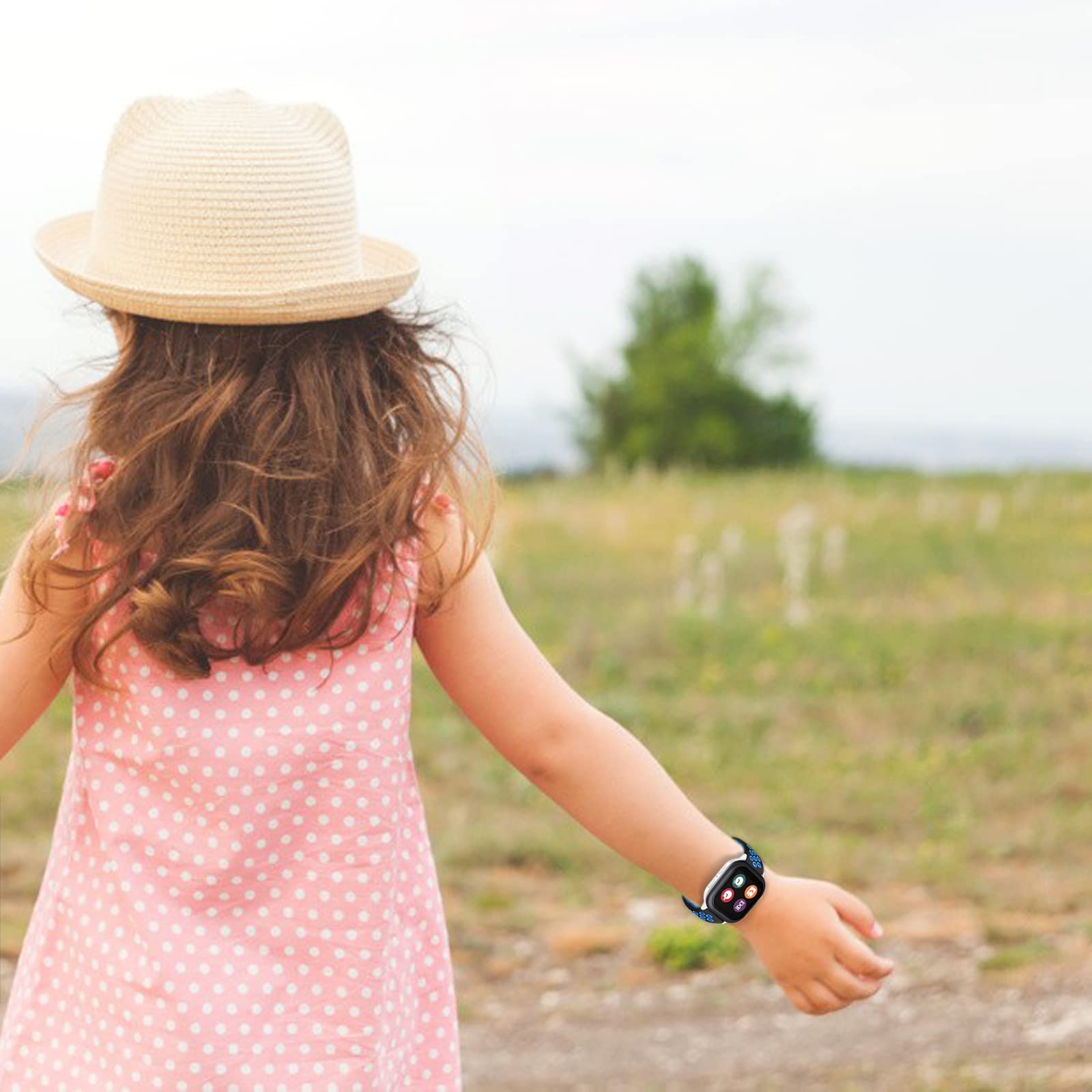 2 Pack Silicone Sport Band for Gizmo Watch 3/2/1 & Gabb Watch 3e/3/2/1, SyncUP Kids Watch & Cosmo JrTrack - Soft Breathable Replacement Strap (Small Size) - Perfect for Kids' Sports & Outdoor Activities