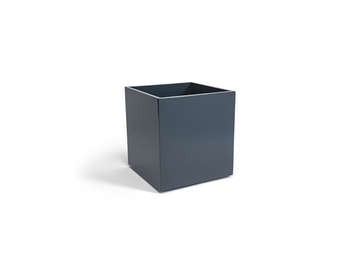 FOH New York Cube Waste Basket - 8 Quart (2 Pack) - Stylish Small Trash Can for Office, Bathroom, or Bedroom - Perfect for Home & Office Use
