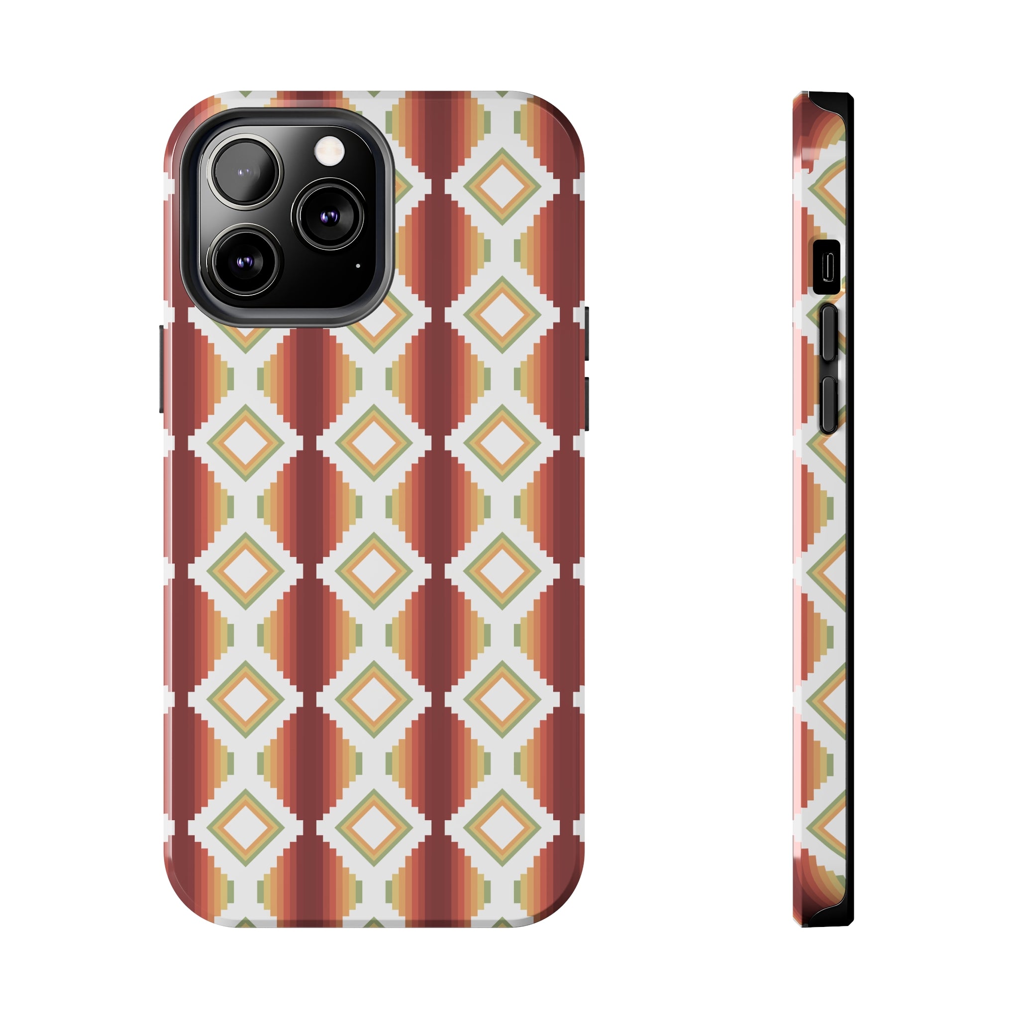 Durable Southwestern Rio Boho Hard Phone Case for iPhone & Samsung - Stylish Protection for Travel & Outdoor Adventures