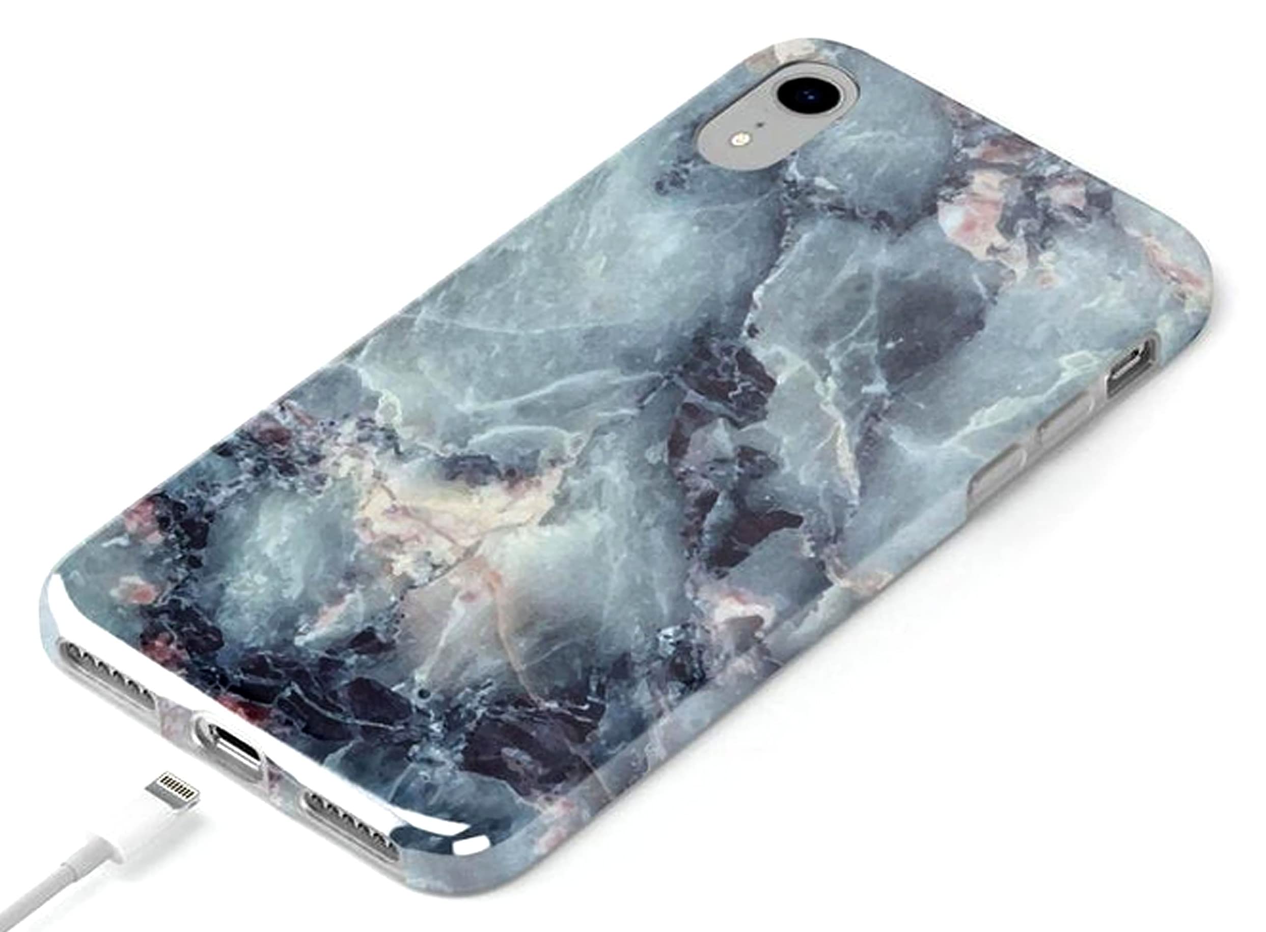 Casely iPhone XR Case - Shockproof Blue Marble Phone Cover | Slim Protective Case for iPhone XR | Perfect for Work, Travel & Everyday Use