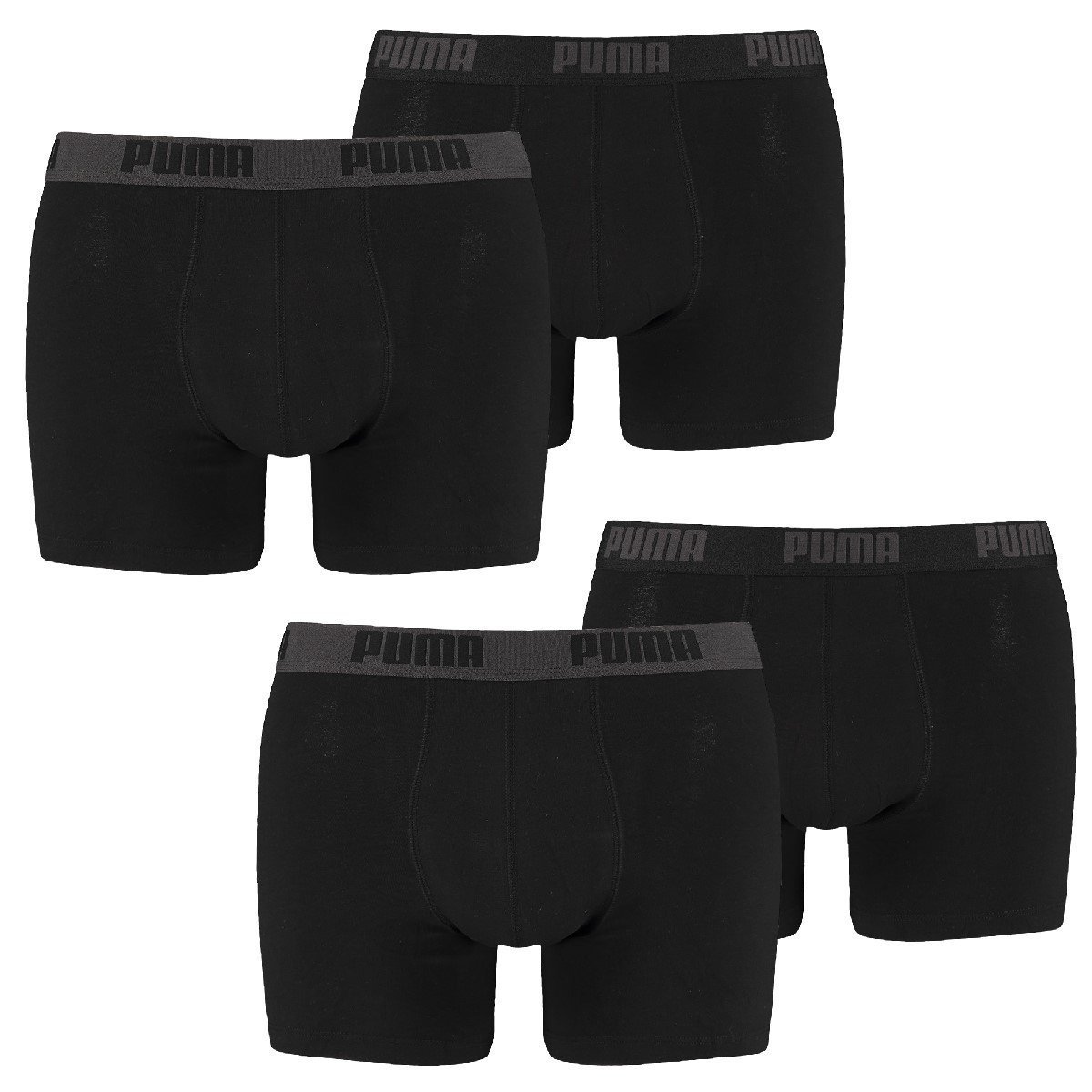 PUMA Men's Basic Boxer Briefs 2-Pack - Soft Cotton Underwear for Everyday Comfort & Active Lifestyle