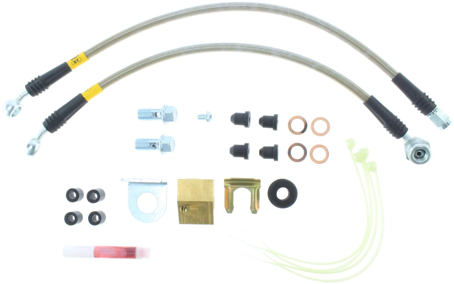 Stoptech 950.58501 Stainless Steel Brake Line Kit - High Performance Brake Upgrade for Cars, Trucks & SUVs | Perfect for Racing, Off-Road & Daily Driving