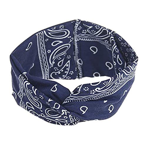 Sport Quick Dry Sweat Headbands for Women & Men - 5 Pack Criss Cross Head Wrap Hair Bands for Workout, Running, Yoga & Fitness - Breathable Non-Slip Headband for Active Lifestyles