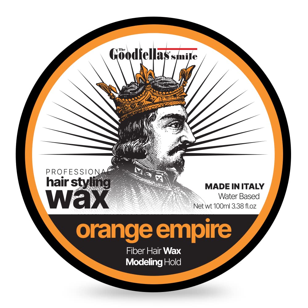 Goodfellas Smile Cera Capelli Hair Fiber Pomade 100ml - Strong Hold Styling Wax for Men, Matte Finish, Easy Wash Out - Perfect for Fades, Undercuts & Everyday Grooming