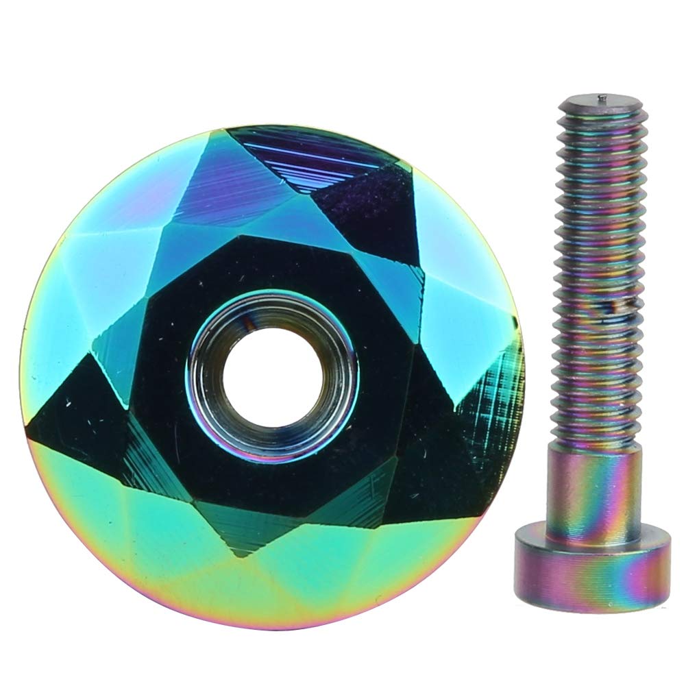 Lightweight Aluminum Alloy Bicycle Headset Cap - Colorful MTB & Road Bike Stem Top Cover for Enhanced Performance | Perfect for Mountain Biking, Commuting & Cycling Enthusiasts