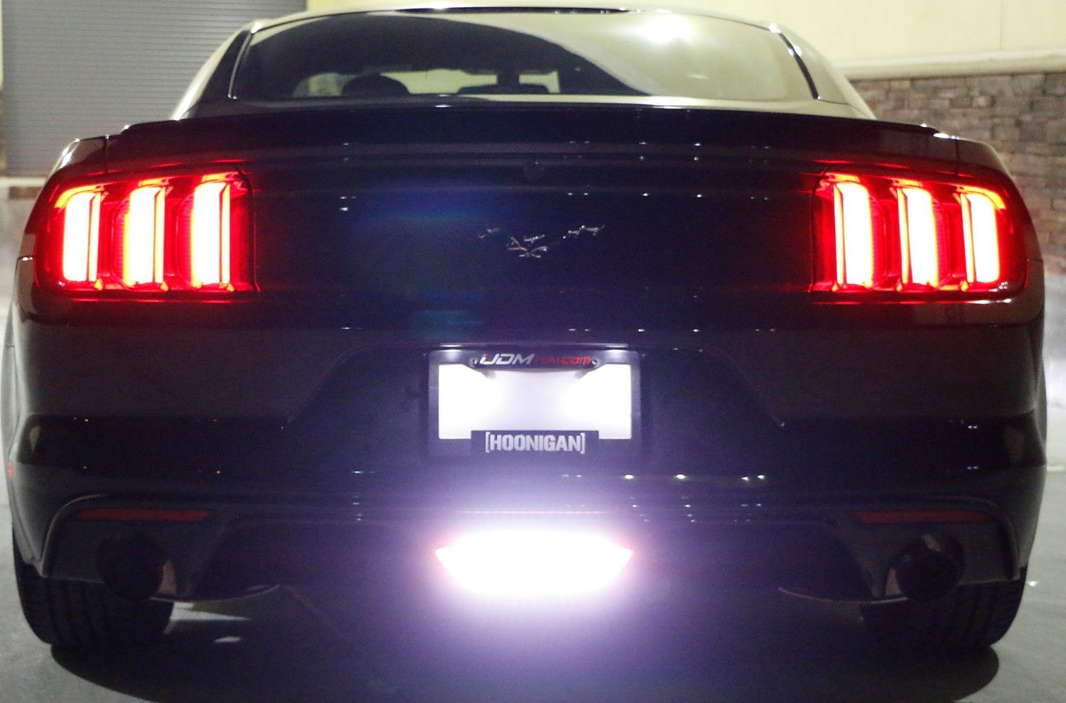 15-17 Ford Mustang Euro Style 3-in-1 LED Rear Fog Light with Brake & Reverse Light - High Visibility Safety Upgrade for Night Driving & Bad Weather Conditions