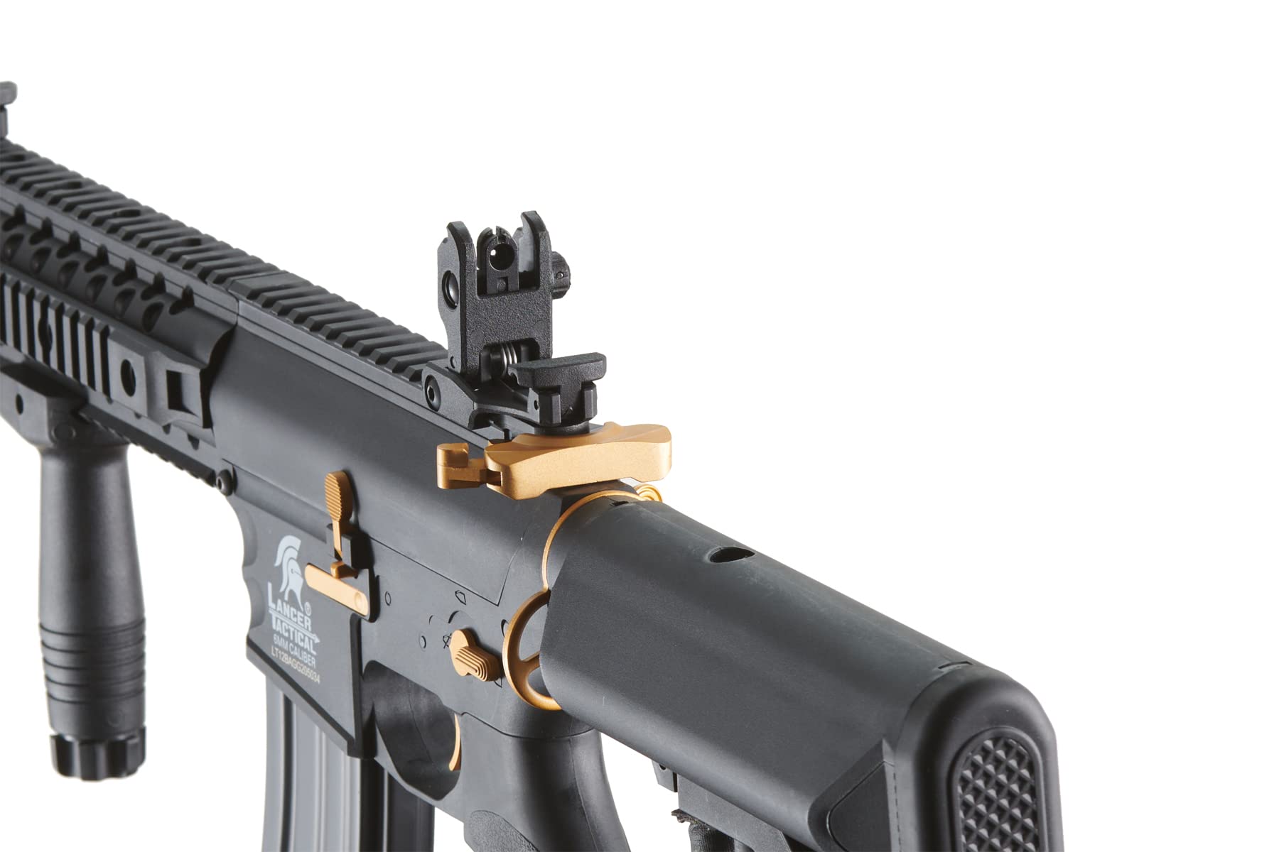 Lancer Tactical Gen 2 Evo Durable Polymer M4 Airsoft AEG Rifle with Grip, Battery, Charger & 1000 BBs - Perfect for Tactical Training, Outdoor Games, and Airsoft Battles