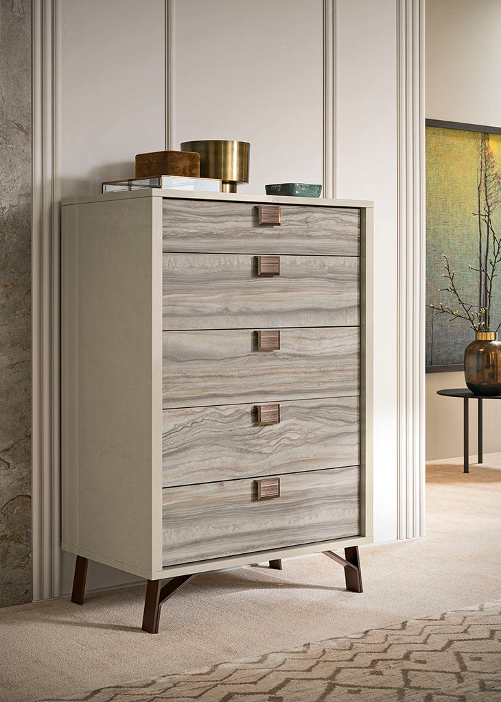 ALF JUPITER BEDROOM COLLECTION - Modern Luxury Bedroom Furniture Set for Master Suite & Guest Room | Complete Bed Frame, Nightstands & Dresser
