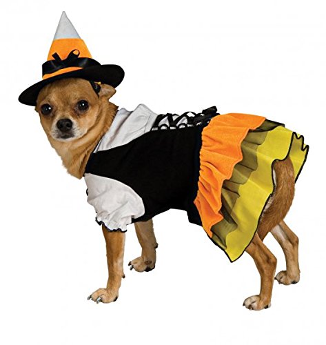 Rubie's Candy Witch Pet Costume for Small Dogs & Cats - Halloween Dress Up Outfit for Pets - Perfect for Trick or Treat, Pet Parties & Photo Shoots