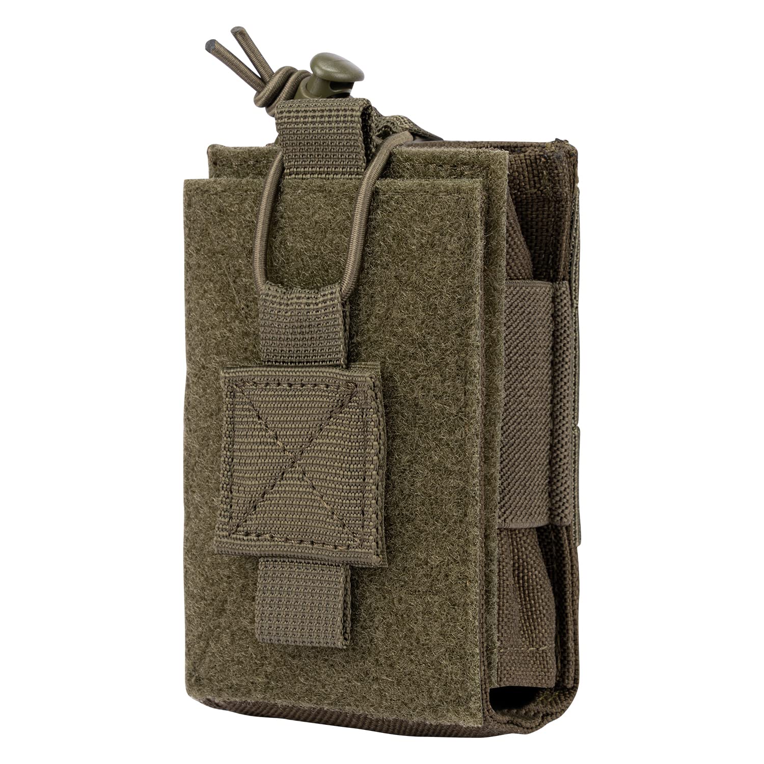 Tactical MOLLE Radio Pouch & Magazine Holder - Adjustable Walkie Talkie Holster for Duty Belt, 5.56mm & 7.62mm Rifle Mag Carrier - Durable Nylon Case for Police, Security, Rescue Teams - Perfect for Outdoor Adventures, Hunting & Emergency Operations