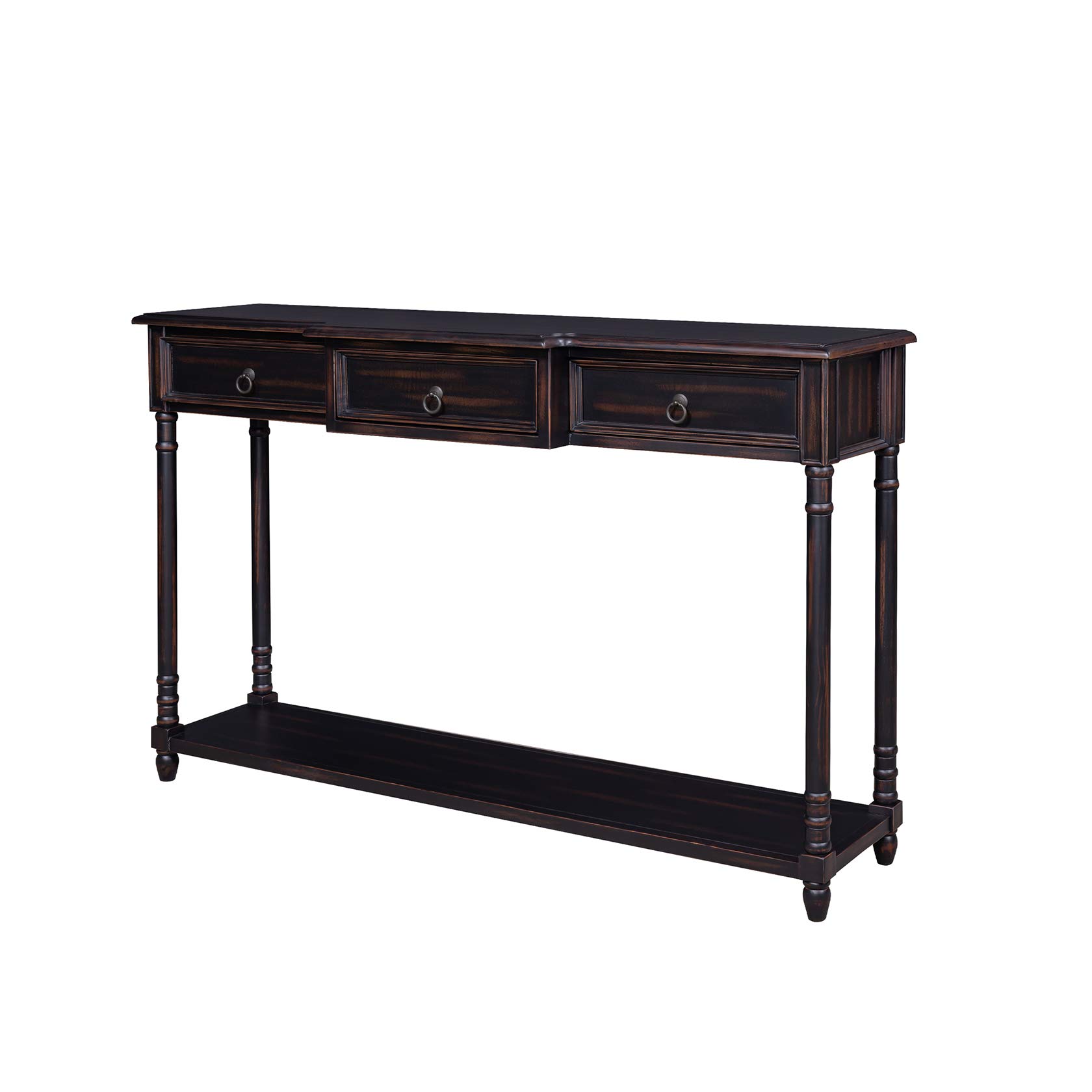 YEYI Modern Console Table with 3 Drawers & Shelf - Entryway Sofa Table, Living Room Sideboard for Hallway, Bedroom & Small Space Organization