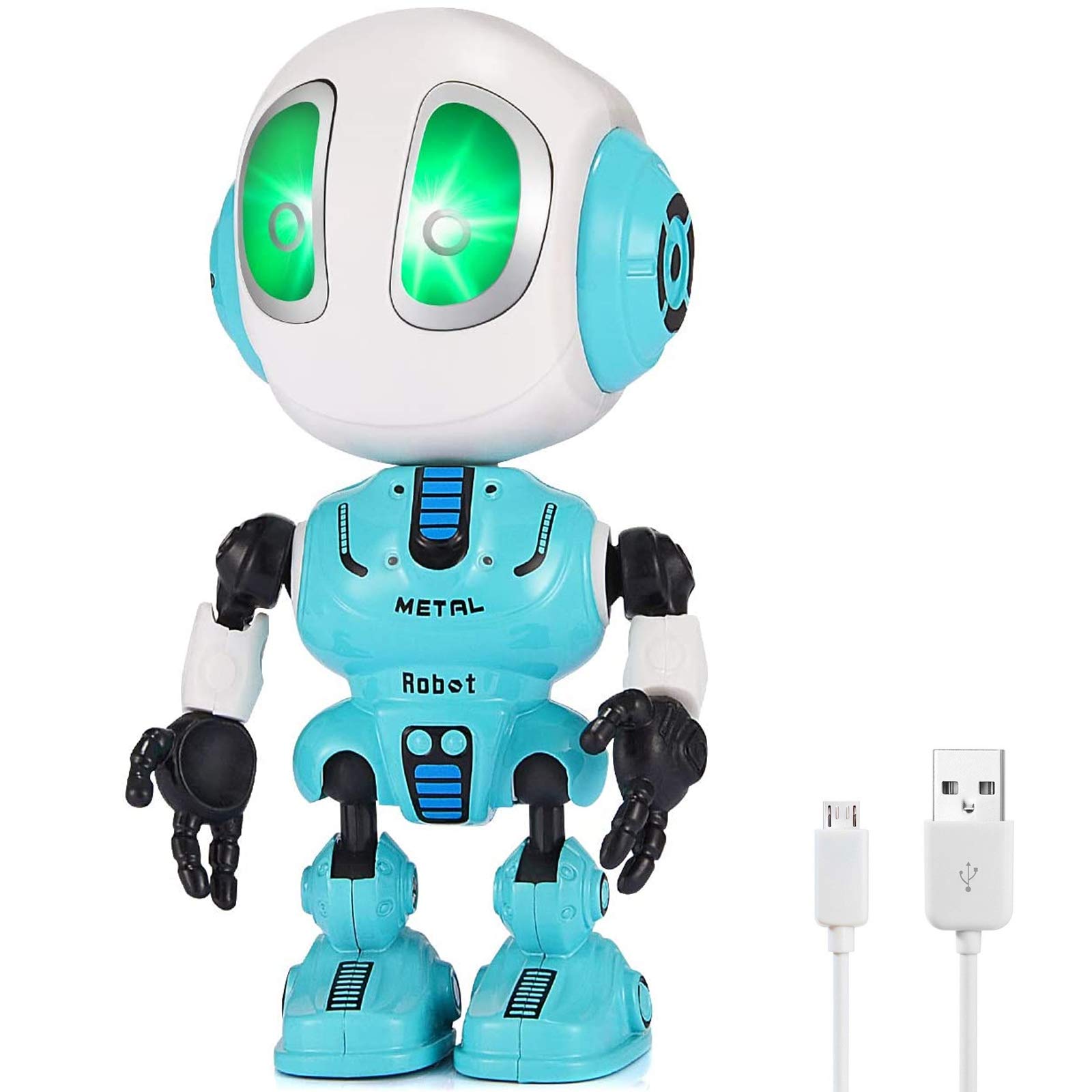 Interactive Talking Robot Toy for Kids - Mini Repeater Robot for Boys & Girls Ages 4-6 | Fun Educational STEM Toy | Birthday Gift & Stocking Stuffer (Blue) - Perfect for Playtime, Learning & Family Bonding