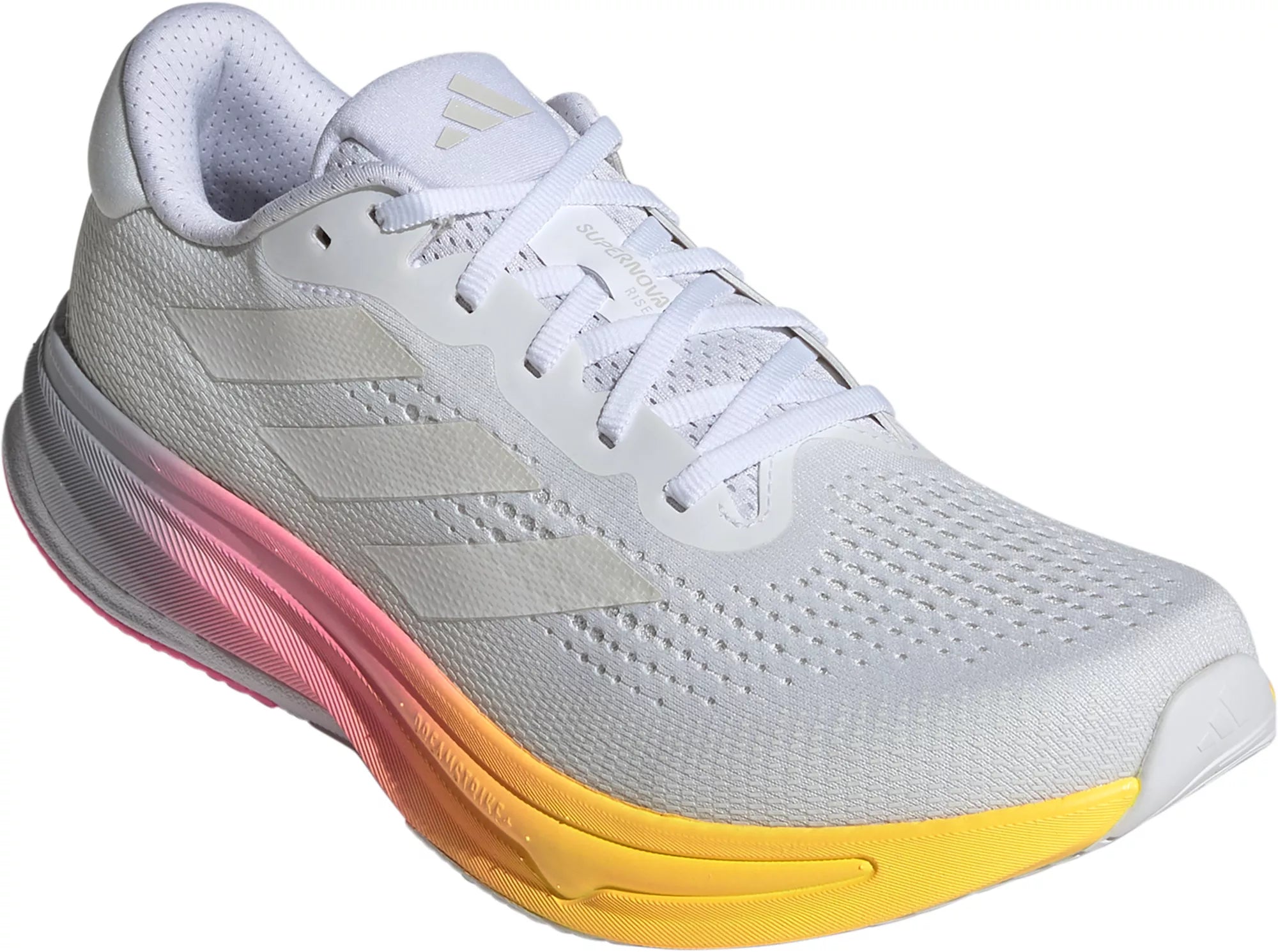 Men's Supernova Rise Running Shoes - Lightweight & Breathable (FTWWHT/CRYWHT/LUCPNK) | Perfect for Jogging, Gym Workouts & Daily Wear
