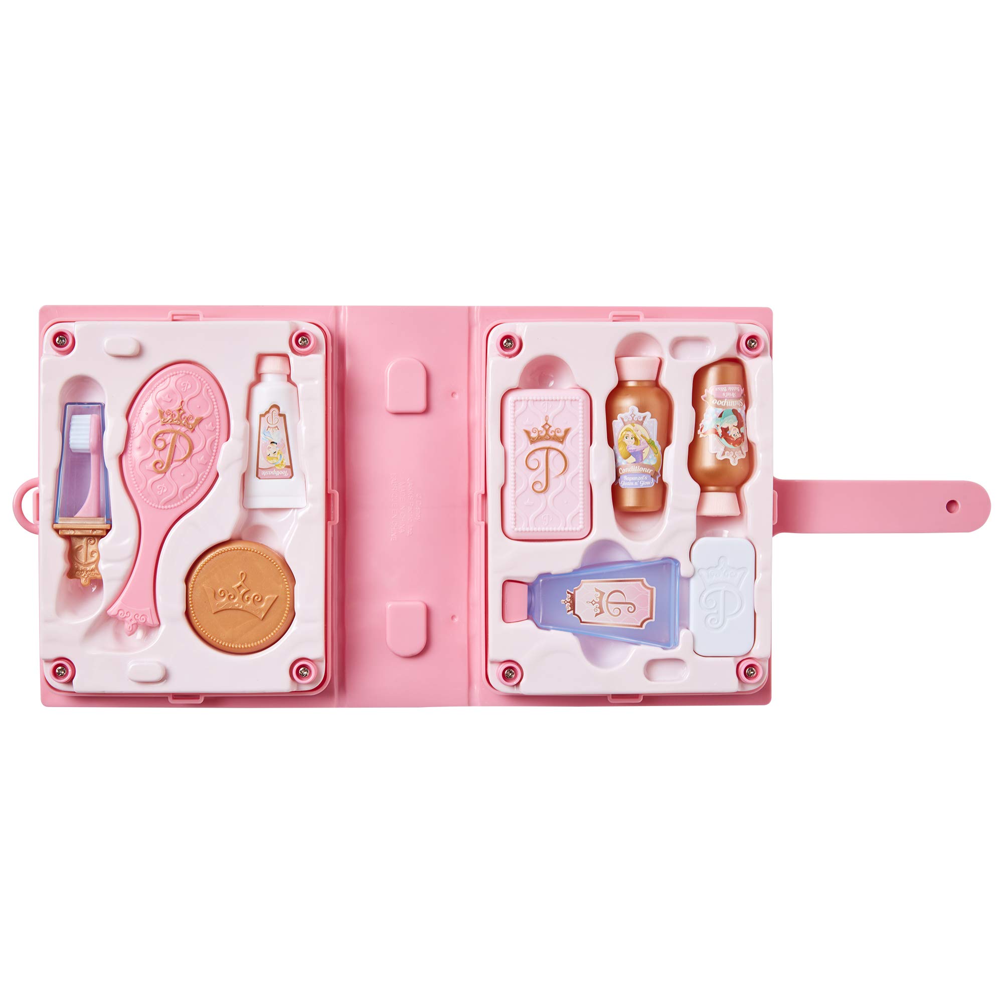 Disney Princess Style Travel Accessories Kit - Pink Luggage Set for Girls | Perfect for Family Vacations, School Trips & Airplane Travel