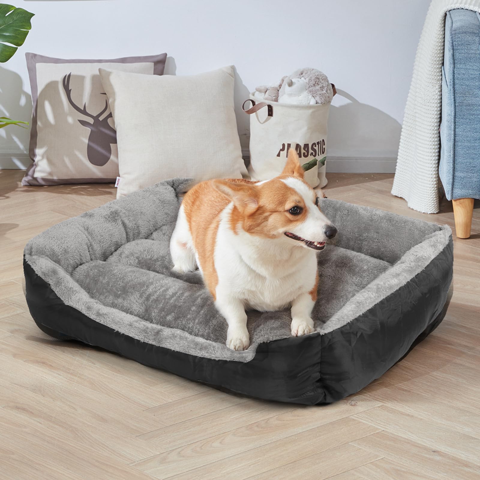 **Orthopedic Dog Bed for Large Dogs - Washable, Breathable & Comfortable Pet Bed with Non-Slip Bottom - Perfect for Home, Crate & Travel Use**