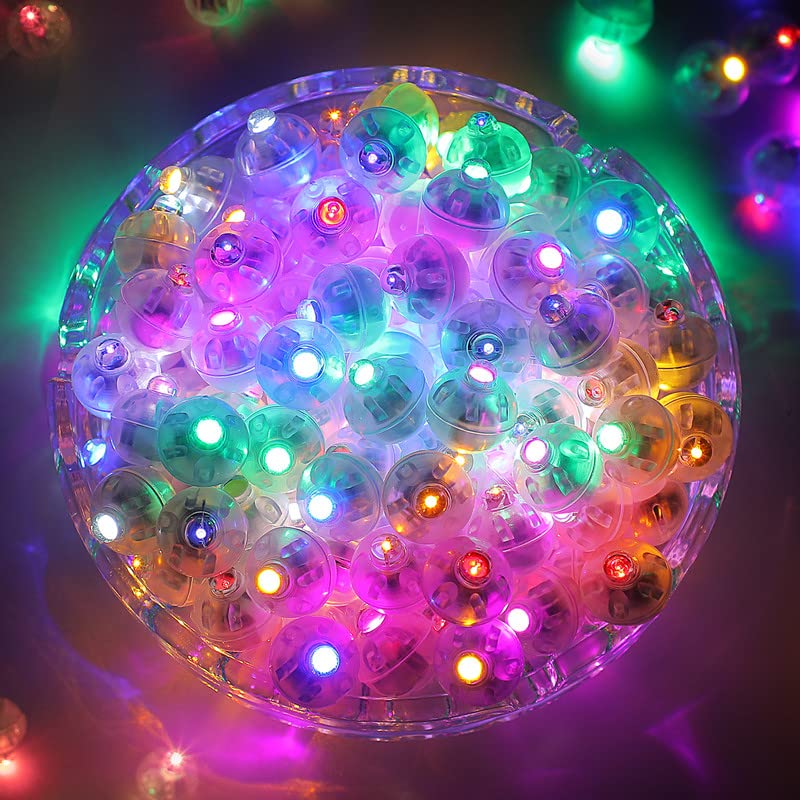 100PCS Mini LED Lights for Paper Lanterns & Balloons - Battery Powered Fairy Lights for Neon Party, Easter, Christmas, Halloween, Birthday & Wedding Decorations - Perfect for Indoor/Outdoor Festive Lighting
