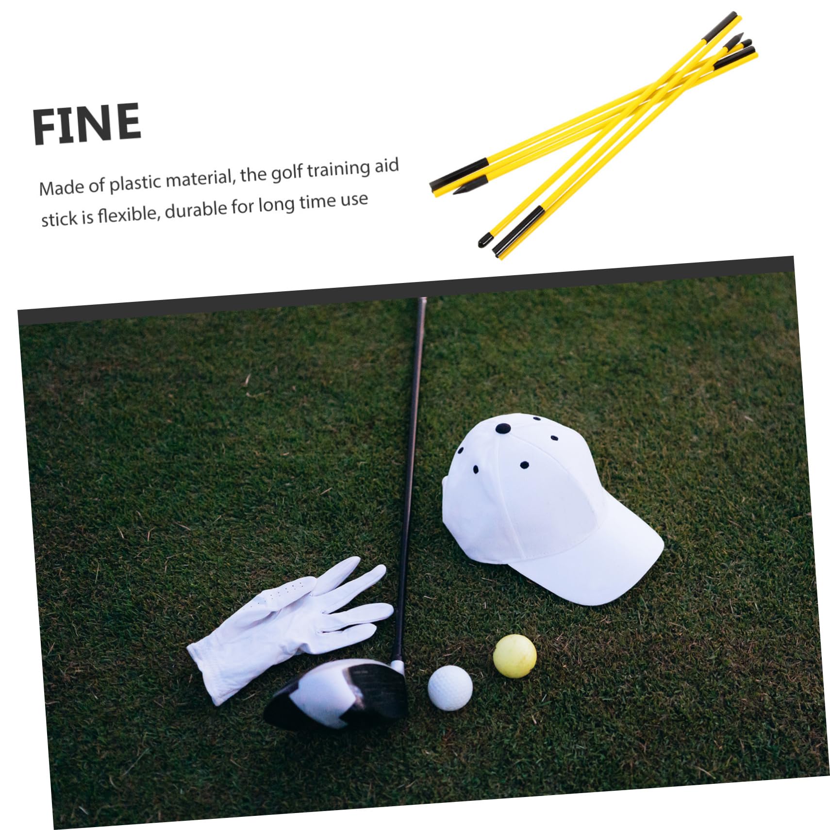KITANDOVE 2-Pack Golf Training Balls - Premium Golf Practice Accessories for Putting & Alignment - Perfect for Indoor/Outdoor Golf Training & Skill Improvement