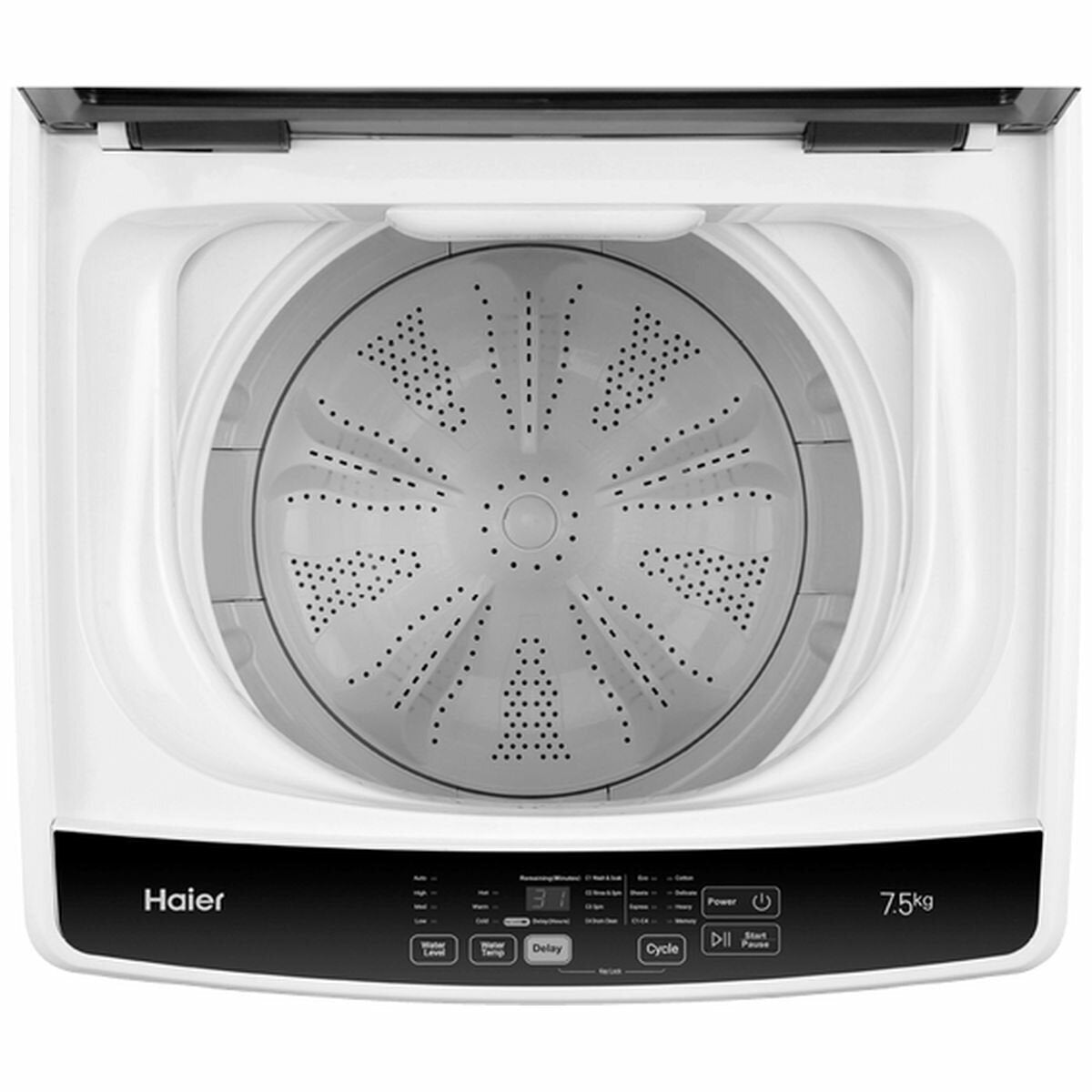 Haier 7.5kg Top Load Washing Machine HWT75AA1 - 300 Series Energy Efficient Laundry Washer for Small Homes & Apartments | Perfect for Compact Spaces & Daily Laundry Needs