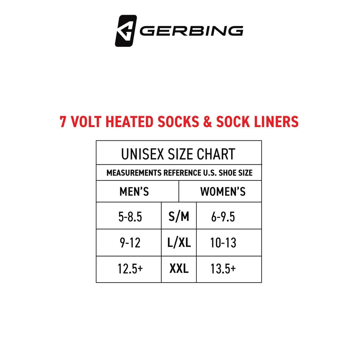 Gerbing 7V Ultimate Wool Heated Socks for Men & Women - Rechargeable Battery-Powered Winter Socks with Touch Control - Warm Thermal Socks for Skiing, Hiking, Hunting & Cold Weather Outdoor Activities
