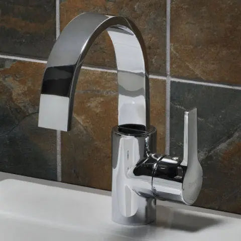 Fern Single Hole Single Handle Bathroom Faucet 1.25 GPM/4.5 L/min Water-Saving Lever Handle - Perfect for Modern Bathroom Sink Vanity and Powder Room Installation