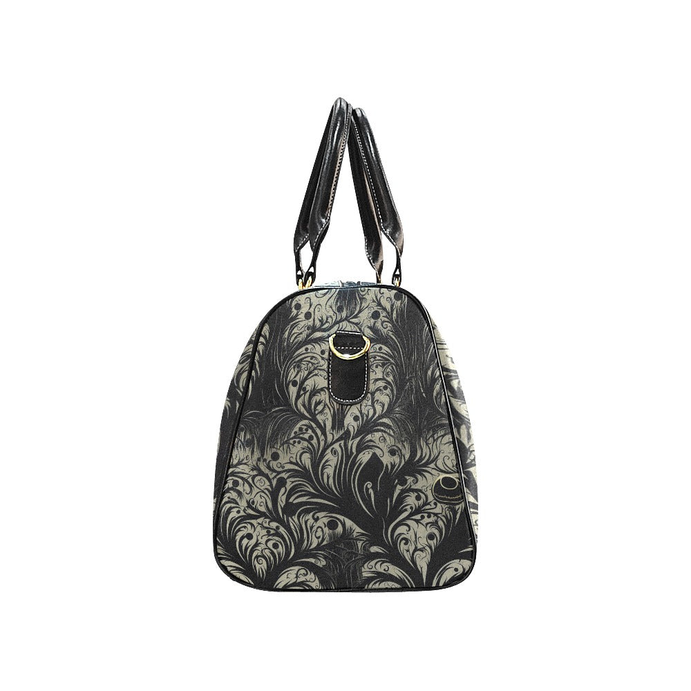 Gothic Style Large Travel Bag for Women - Waterproof Durable Luggage for Weekend Trips & Air Travel | Perfect for Gothic Fashion Lovers & Alternative Lifestyle