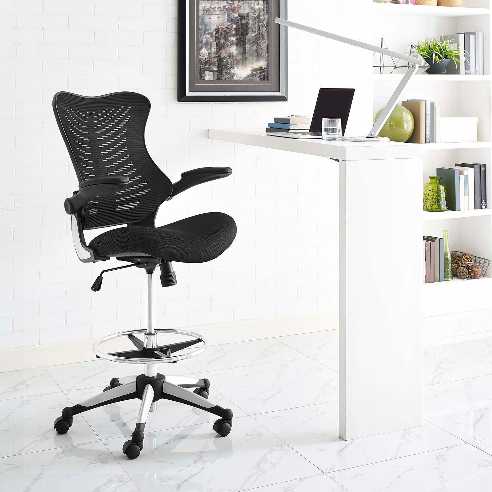 Ergonomic Drafting Chair with Adjustable Height - Perfect for Artists, Architects & Office Workstations