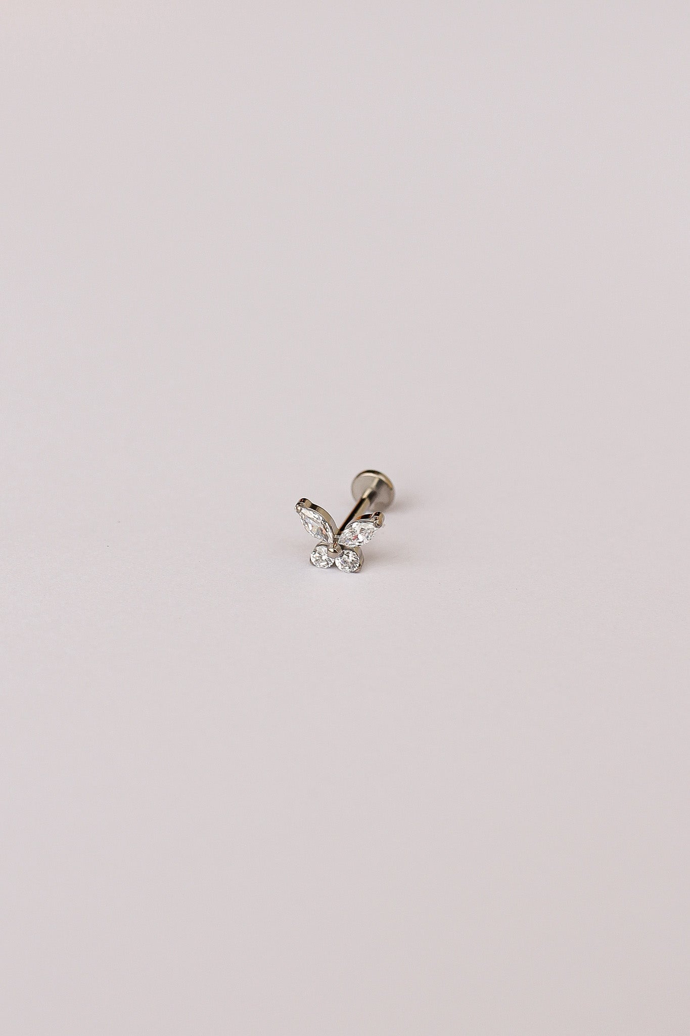 Crystal Butterfly Flat Back Stud Earrings - Elegant & Dainty Jewelry for Women | Perfect for Parties, Weddings & Everyday Wear