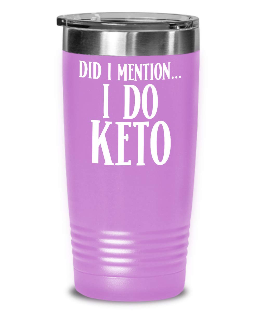 Keto Tumbler for Weight Loss - Insulated Coffee Mug with Sarcastic Quotes | Perfect Keto Diet Gift for Men & Women | Christmas Present for Keto Lovers | Ideal for Office, Gym & Home Use