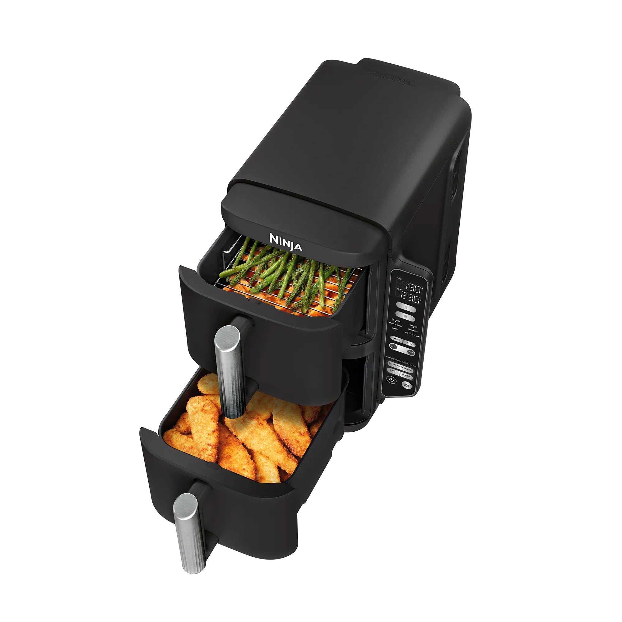 Ninja DoubleStack XXL 7.6L 2 Drawer Air Fryer - Large Capacity Air Fryer Oven for Healthy Cooking - Perfect for Family Meals, Parties & Quick Snacks