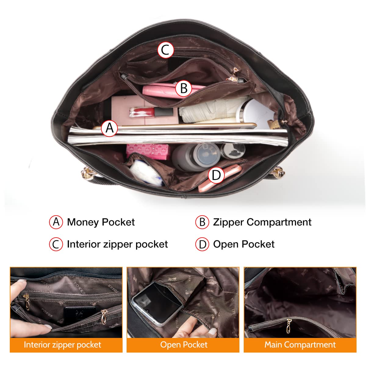 Stylish Genuine Leather Tote Bags for Women - Spacious Top Handle Shoulder Purse | Perfect for Work, Travel & Everyday Use