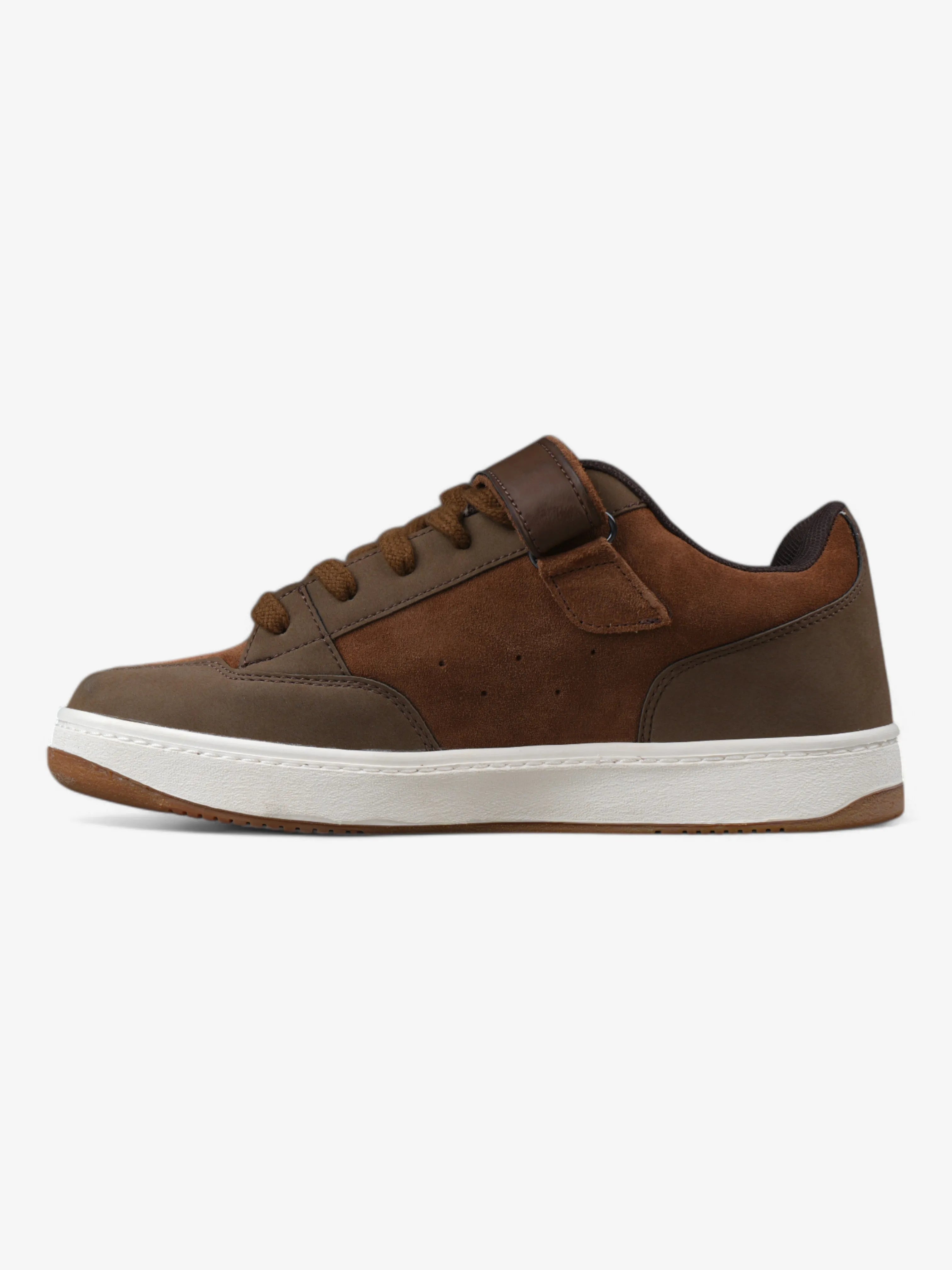 Vision Street Wear MC1400 Low Top Skate Shoes for Men - Brown Suede Sneakers for Casual Wear & Skateboarding