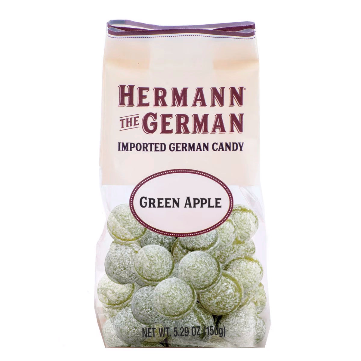 Hermann the German Green Apple Hard Candy - Delicious Authentic German Flavor - Perfect for Parties, Gifts & Snacking On-The-Go