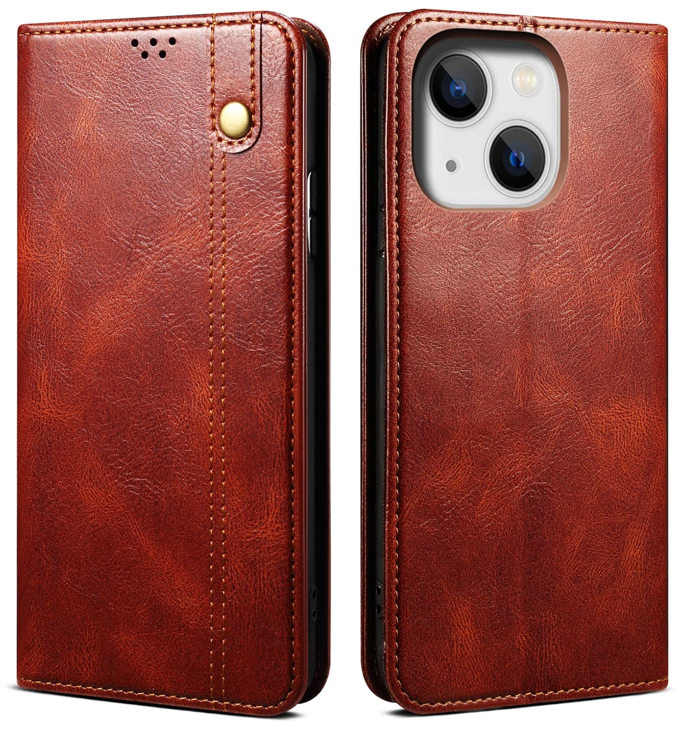 SINIANL iPhone 14 Wallet Case - PU Leather Flip Folio with Card Slots & Magnetic Closure, Kickstand Feature for iPhone 14 6.1