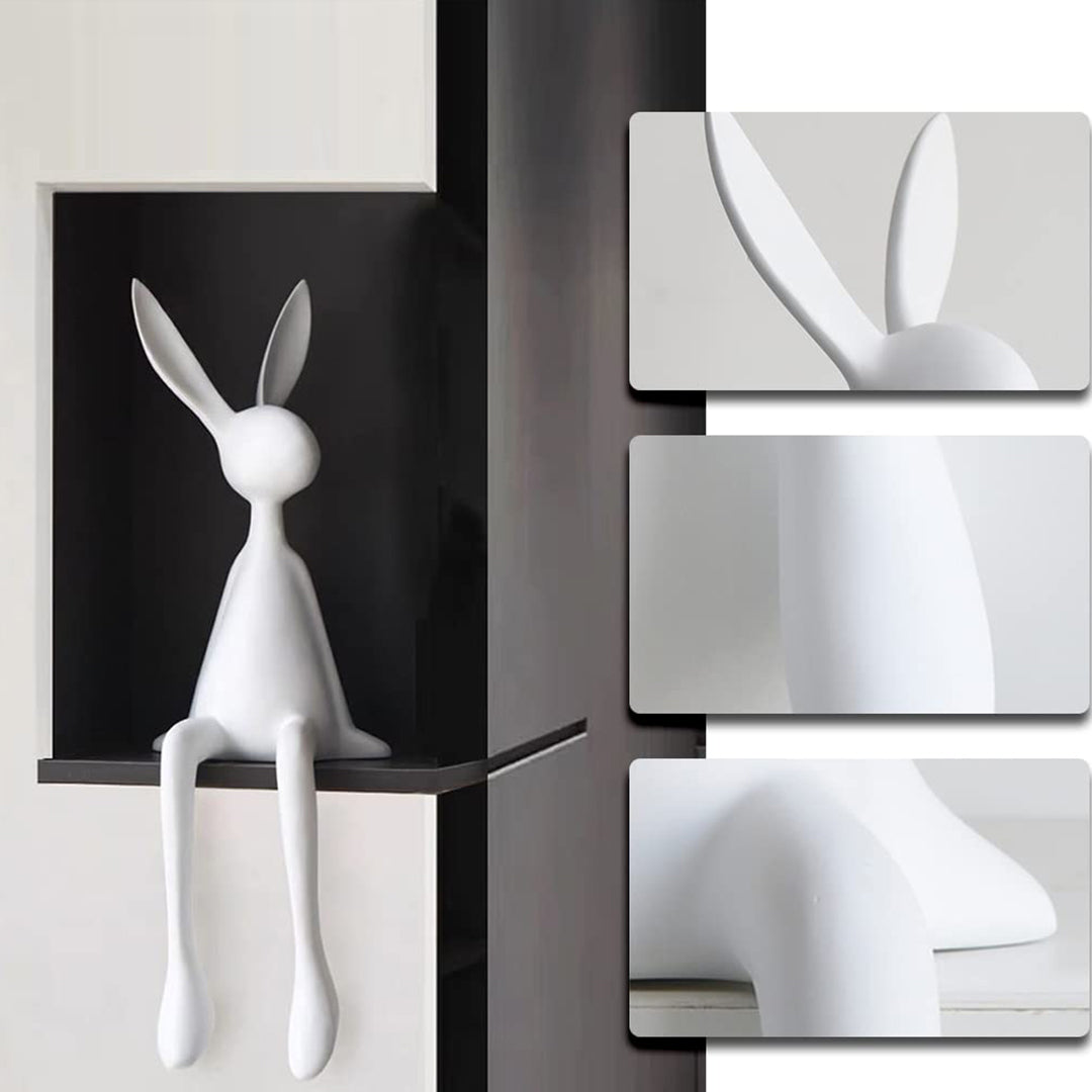Premium HD 06 Rabbit Ornaments - Handcrafted Home Decor for Easter, Christmas & Year-Round Display - Perfect for Mantel, Table Centerpiece, and Gift Giving
