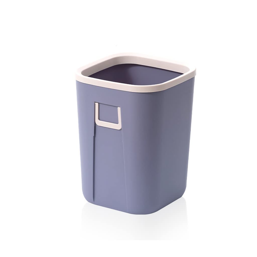 12L Nordic Style Square Trash Can - Lidless Kitchen Bathroom Office Garbage Bin, Large Capacity Waste Basket for Home & Office Use | Perfect for Recycling, Paper Waste & Daily Trash Disposal