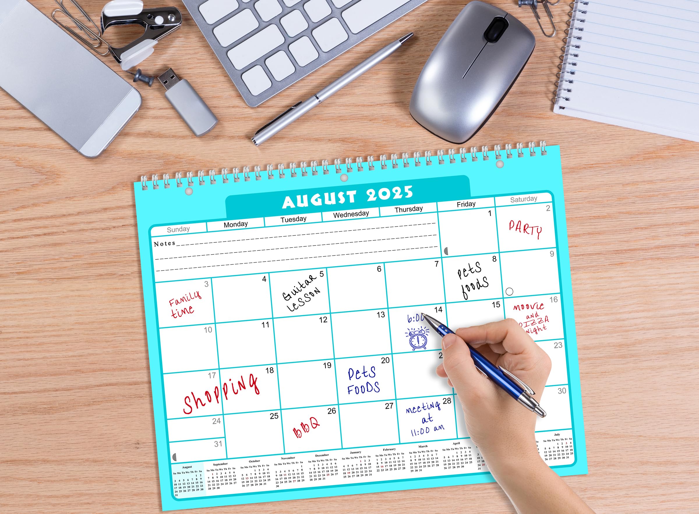 2025-2026 Academic Year 12-Month Wall & Desk Student Planner with 3-Ring Binder - Perfect for School, Teachers & Students | Edition #006 | Ideal for Classroom Organization, Homework Tracking & Study Planning