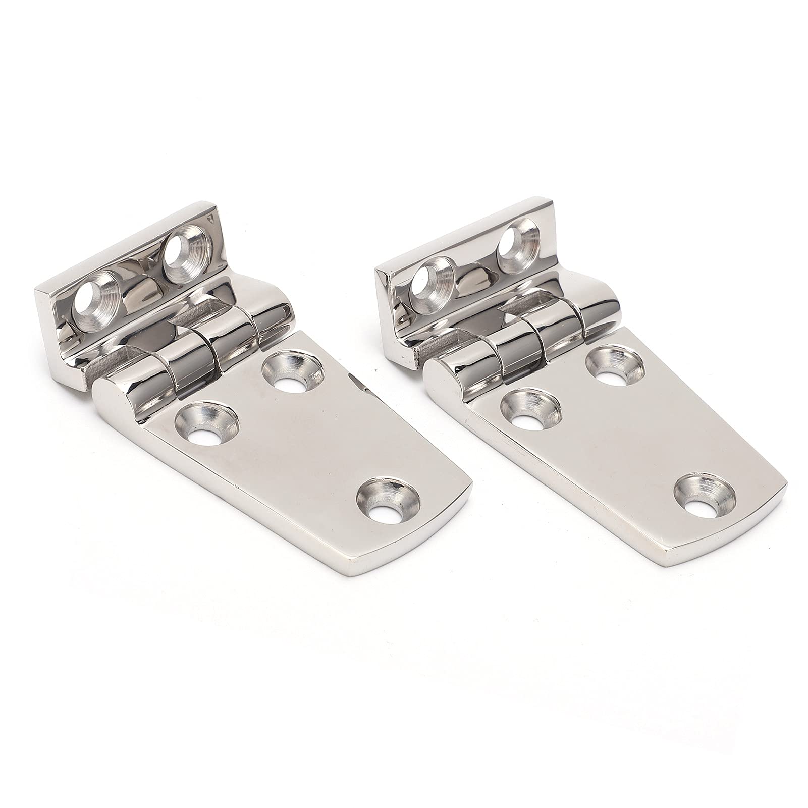 Keenso Marine Boat Door Hinges - 2 Pack Stainless Steel Heavy Duty Hinges for Ship, Cabinet & Marine Applications | Corrosion Resistant, Polished Finish | Perfect for Yachts, Sailboats & Outdoor Furniture
