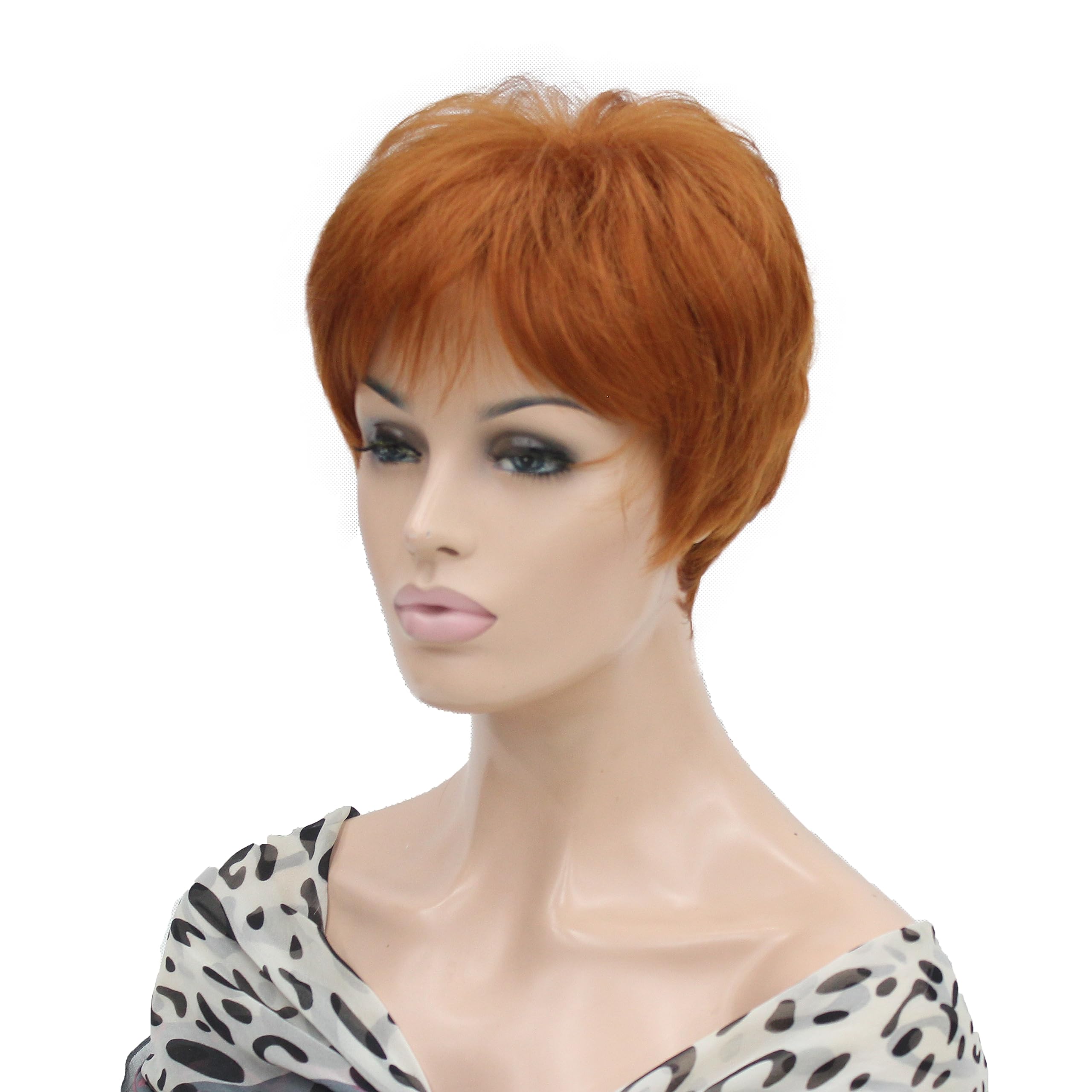 Heat Resistant Short Layered Synthetic Wig for Women - Perfect for Cosplay, Daily Wear & Styling