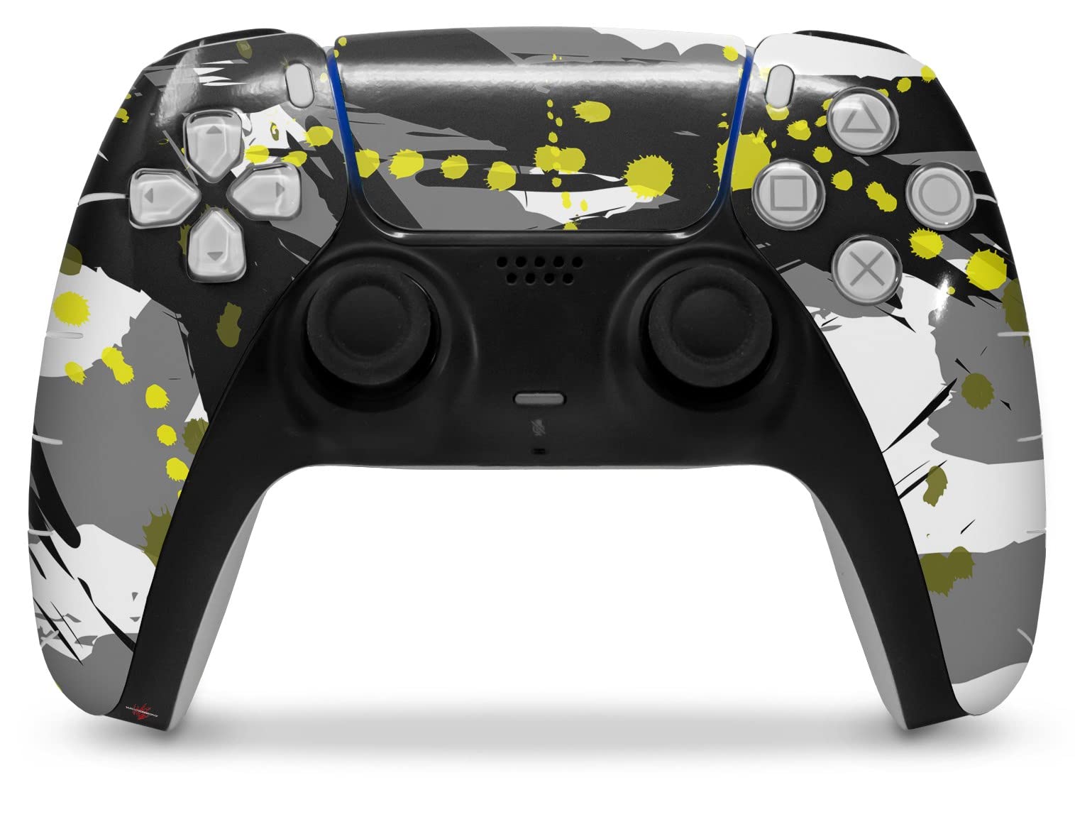 PS5 DualSense Skin Wrap - Abstract Yellow for Gaming & Protection