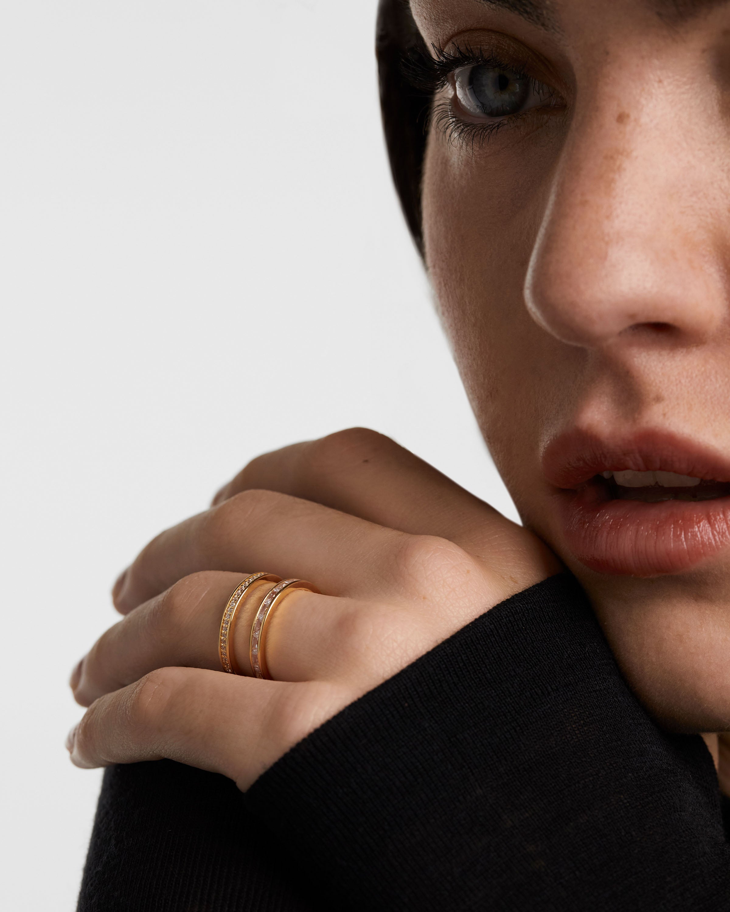 Bianca Ring - Elegant Sterling Silver Stackable Ring for Women, Dainty Minimalist Jewelry Gift for Her - Perfect for Everyday Wear, Date Nights & Special Occasions