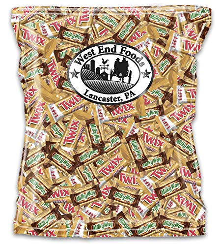 Delicious Chocolate Caramel Cookie Bars - Mini Size & Milky Way Candy Combo Pack (2 lb) - Perfect for Parties, Gifts & Snacking