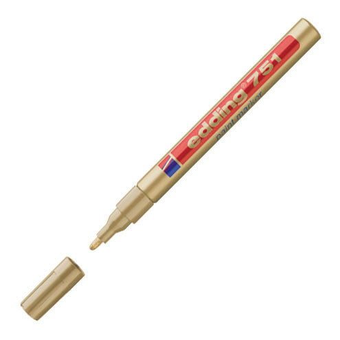 edding 751 Paint Marker Pen - Permanent Oil-Based Paint Pen for Metal, Glass, Plastic & Wood - Ideal for DIY Crafts, Signage & Industrial Marking