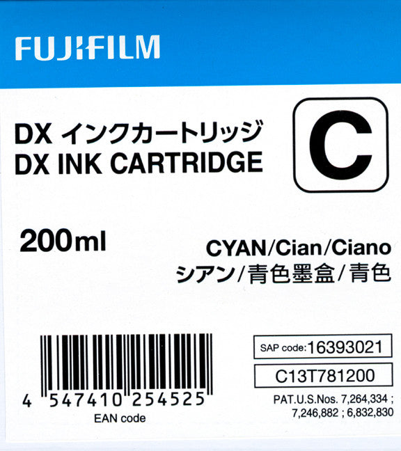 Fuji DX100 Cyan Ink Cartridge - High-Quality Replacement for Fujifilm Printers | Perfect for Home, Office & Photo Printing