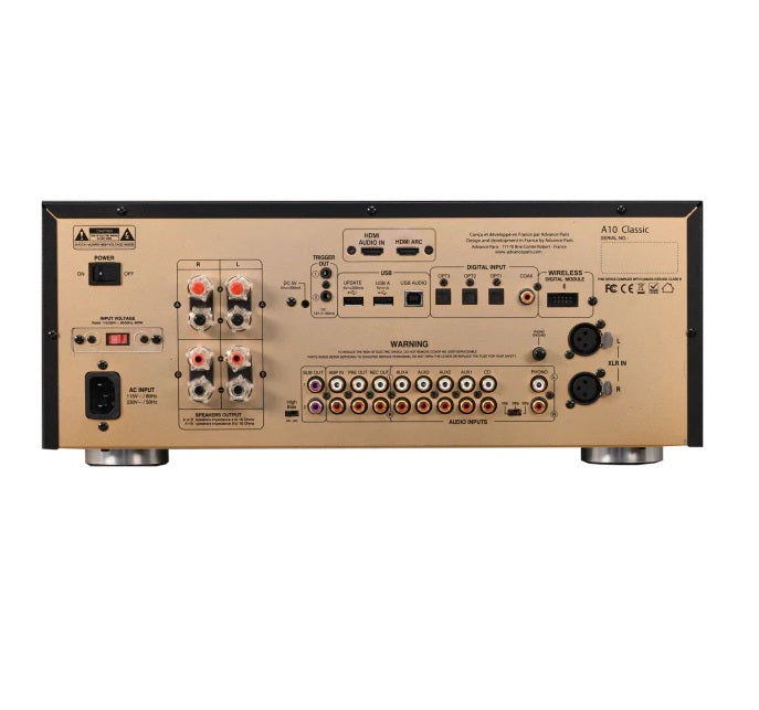 Advance Paris A10 Classic Integrated Stereo Amplifier - High-Fidelity Audio for Home Theater & Music Listening