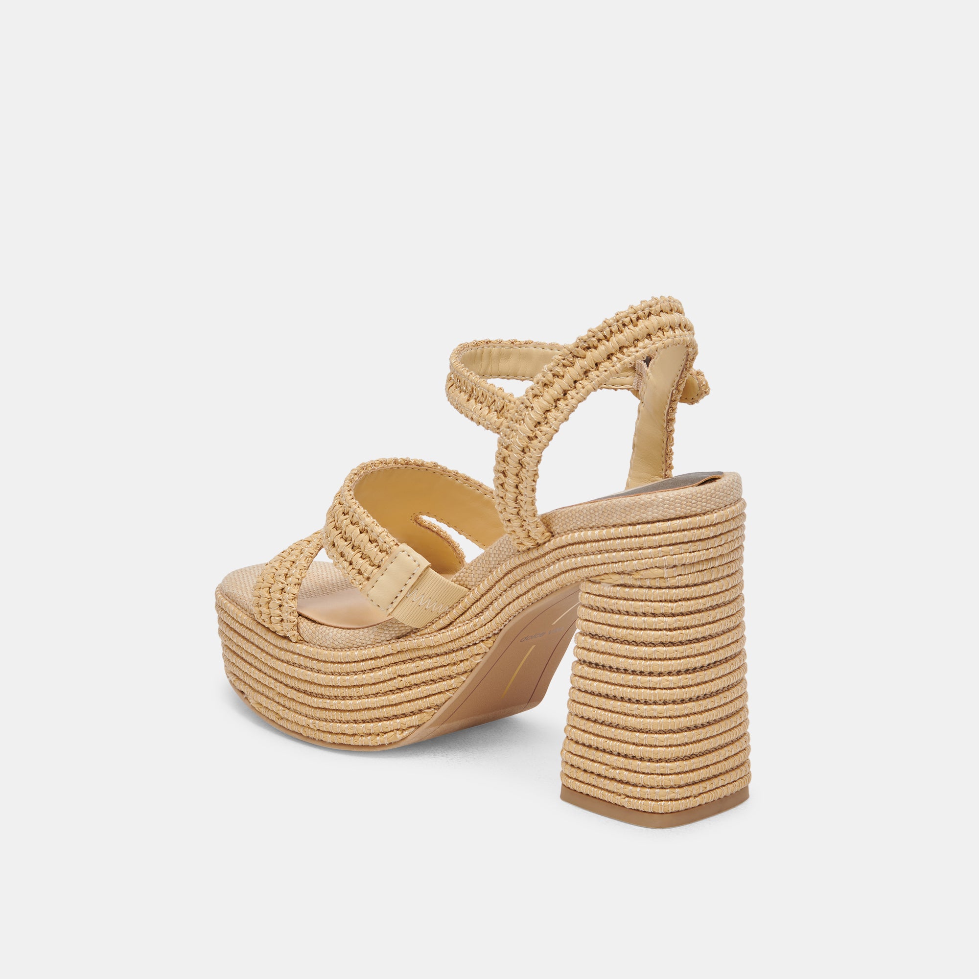 LACYE Women's Natural Woven High Heels - Comfortable Dress Sandals for Weddings, Parties & Evening Events