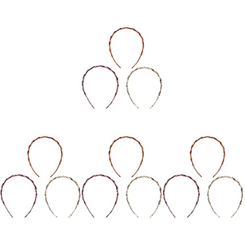 FRCOLOR 4-Pack Tortoise Acetate Headbands with Teeth - Wide Plastic Hairbands for Women & Girls - Perfect for Styling, Sports, and Everyday Use