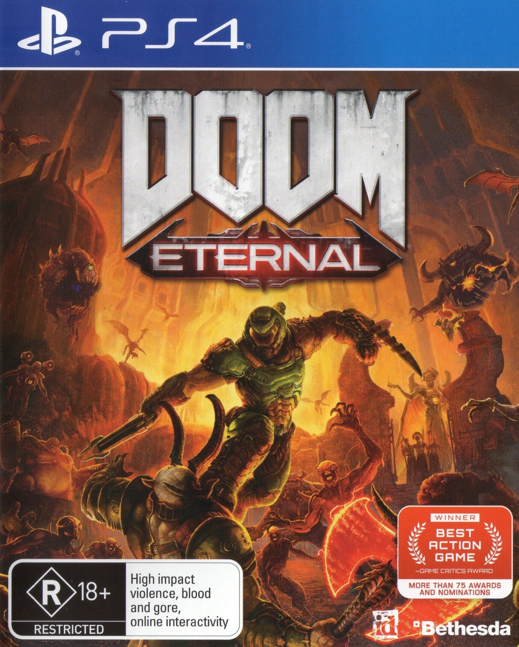 DOOM Eternal - PlayStation 4 Game | Action-Packed FPS Adventure | Perfect for Horror & Shooter Fans | Great for Gaming Nights & Competitive Play