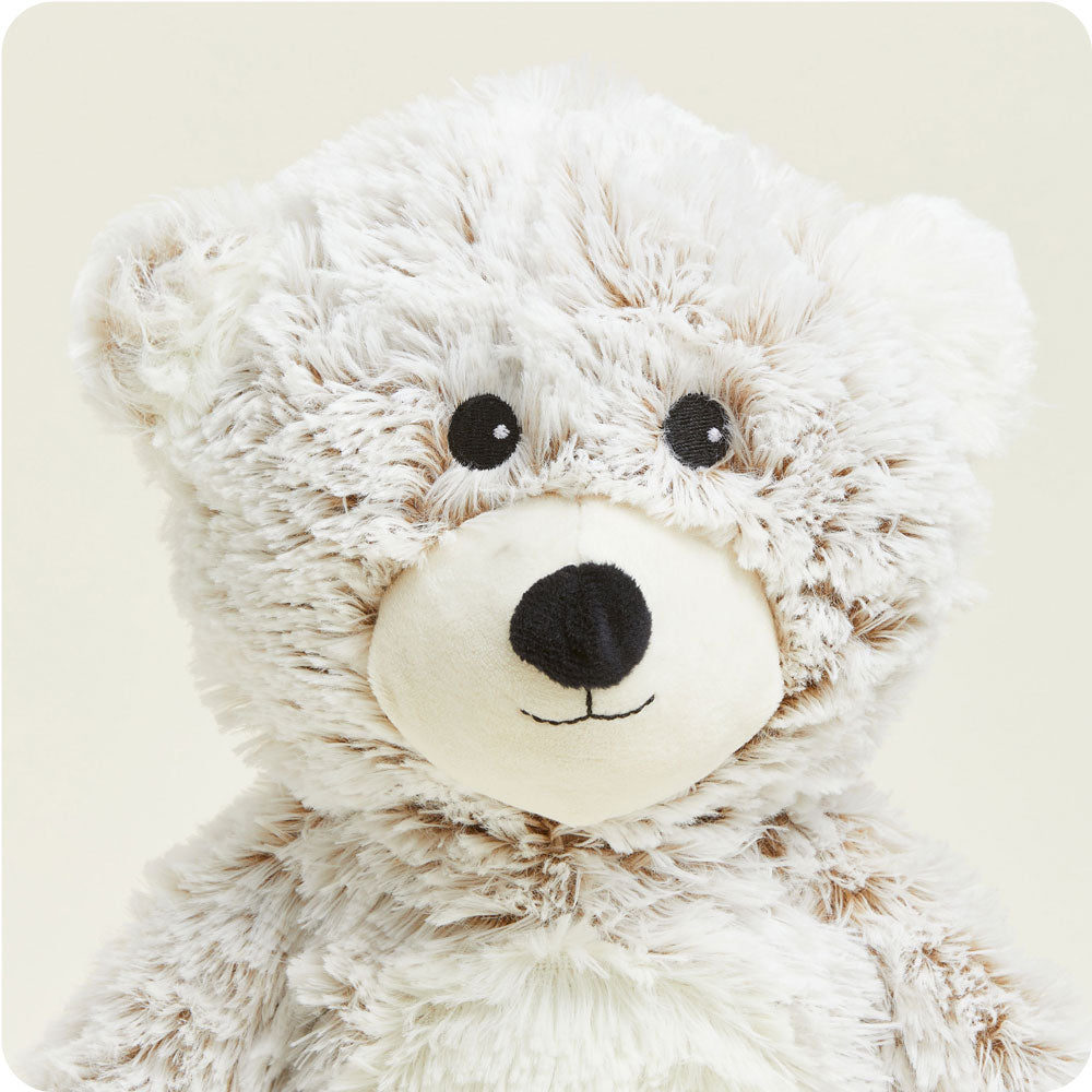 Cozy Marshmallow Bear Warmies - Microwavable Plush Heating Pad for Kids & Adults - Perfect for Relaxation, Stress Relief & Cold Weather Comfort